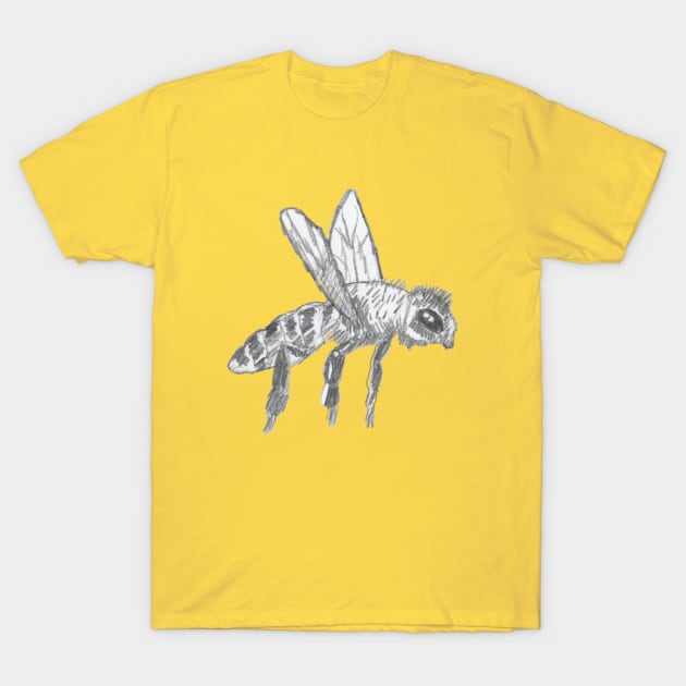 Honey Bee Flying for Nectar T-Shirt by Mila-Ola_Art